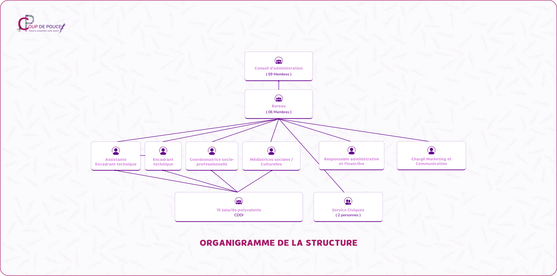 Organigramme de l'équipe